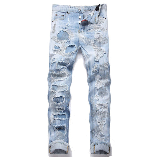 2026 New Men's Ink Splash Jeans
